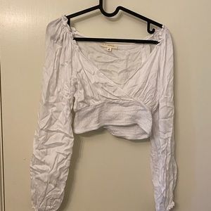 Long sleeve crop top